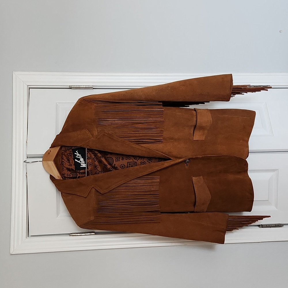 Tan Suede Fringe Jacket